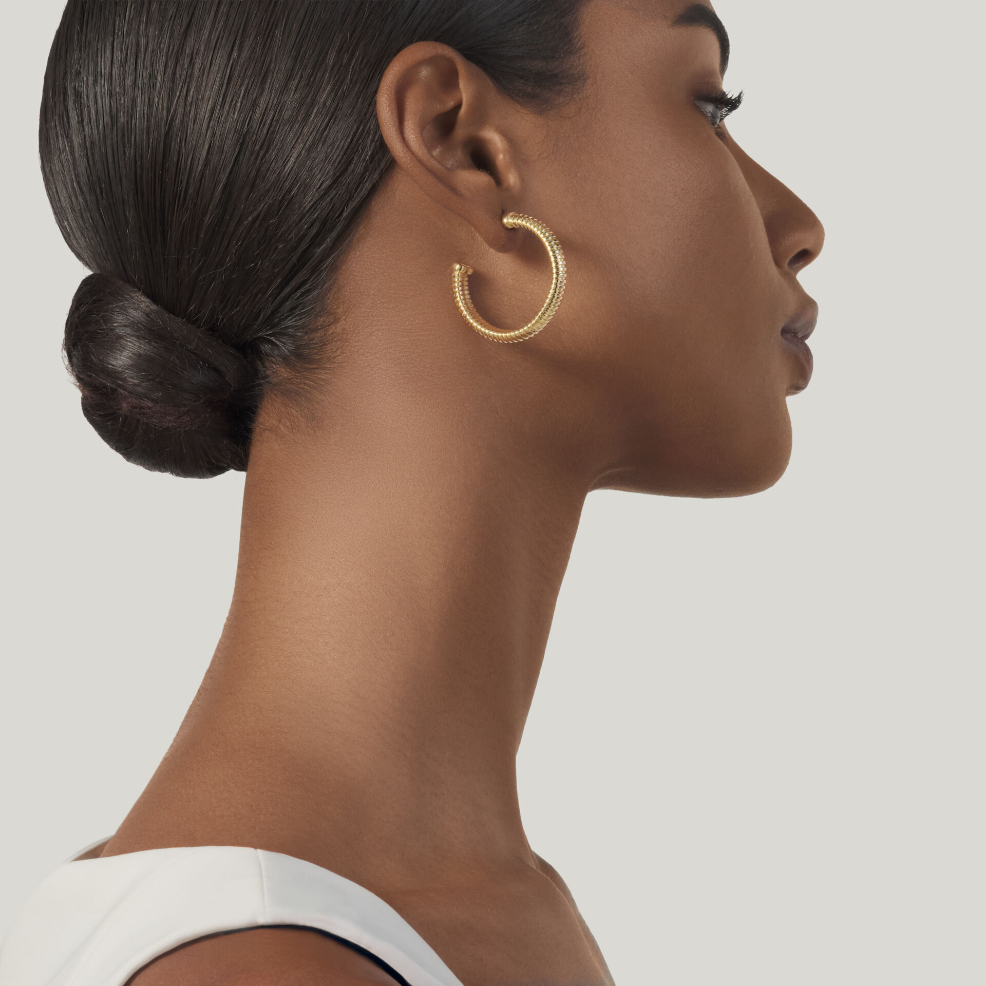 Pendientes De Aro Tubogas Grandes image number 1