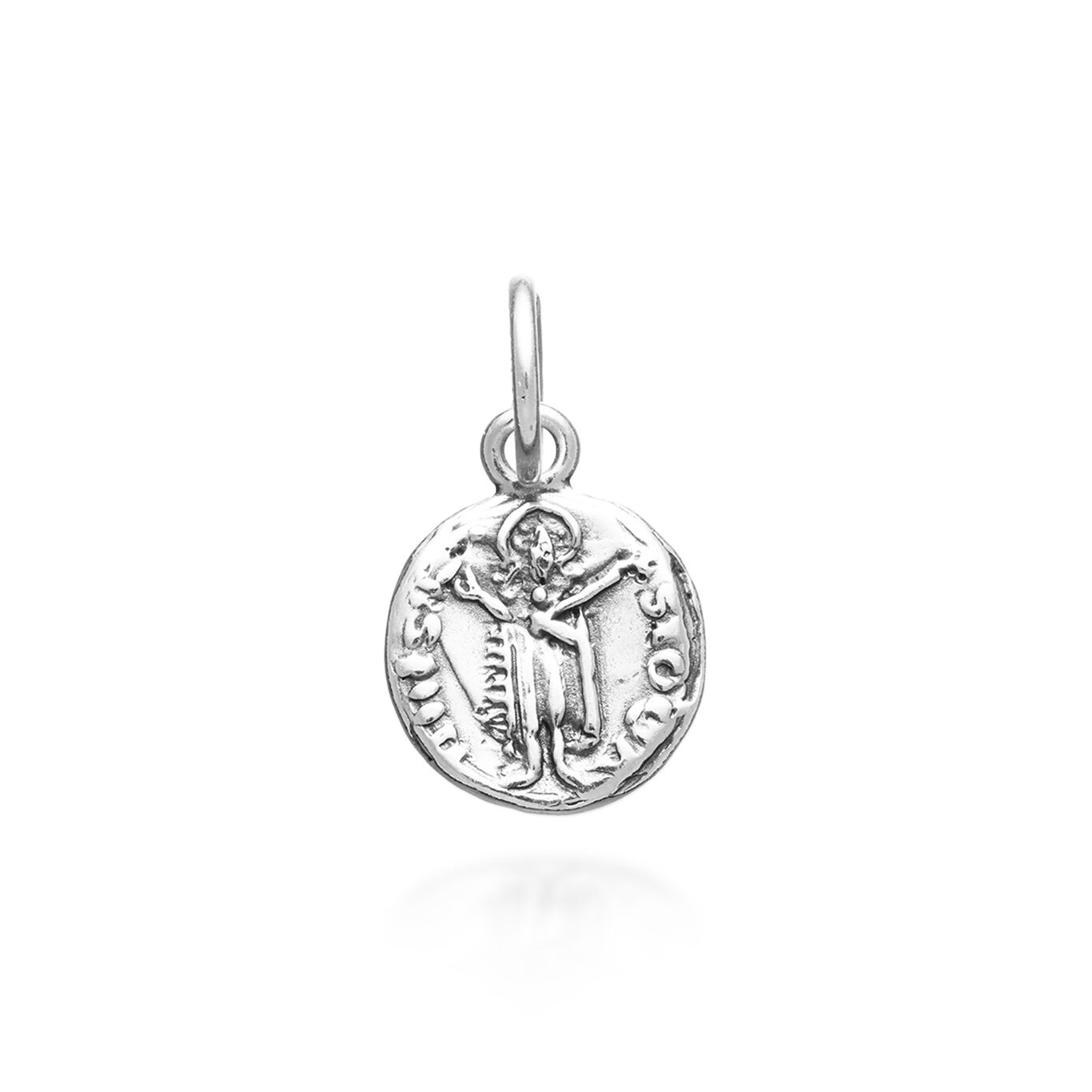 Fiorino Coin Charm, Charm in Sterling Silver_image number 1_Giovanni Raspini
