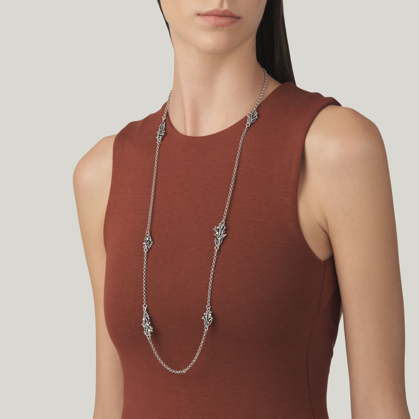 Sautoir S&eacute;l&eacute;n&eacute;, Collier en argent massif_image number 1_Giovanni Raspini