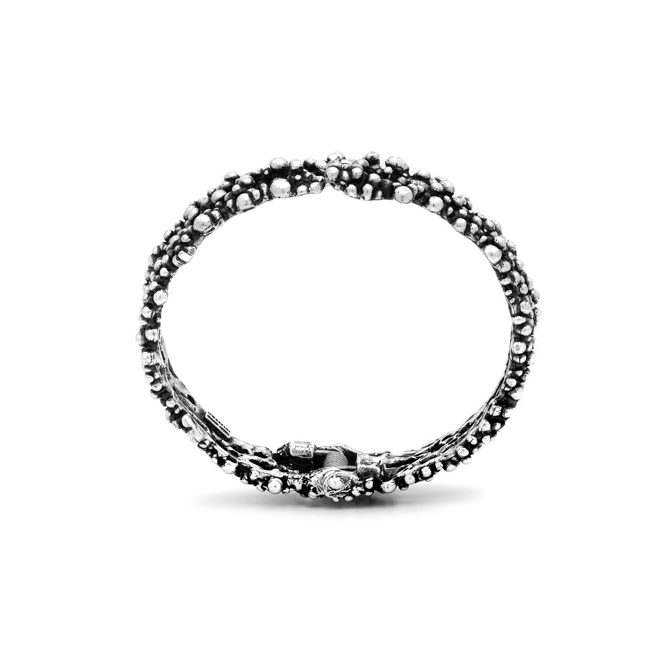 Perlage Bangle, Bangle in Sterling Silver_image number 3_Giovanni Raspini
