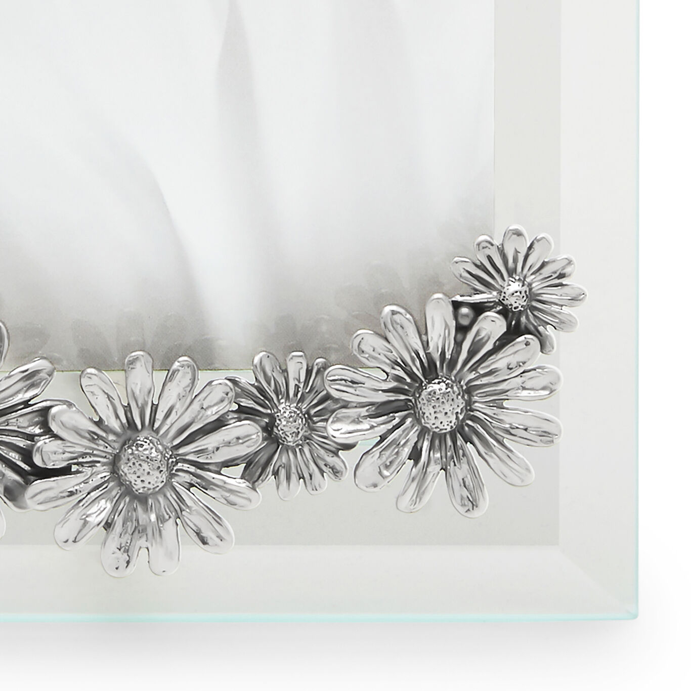 Daisies Small Light Frame, Bevelled glass and silver frame_image number 3_Giovanni Raspini