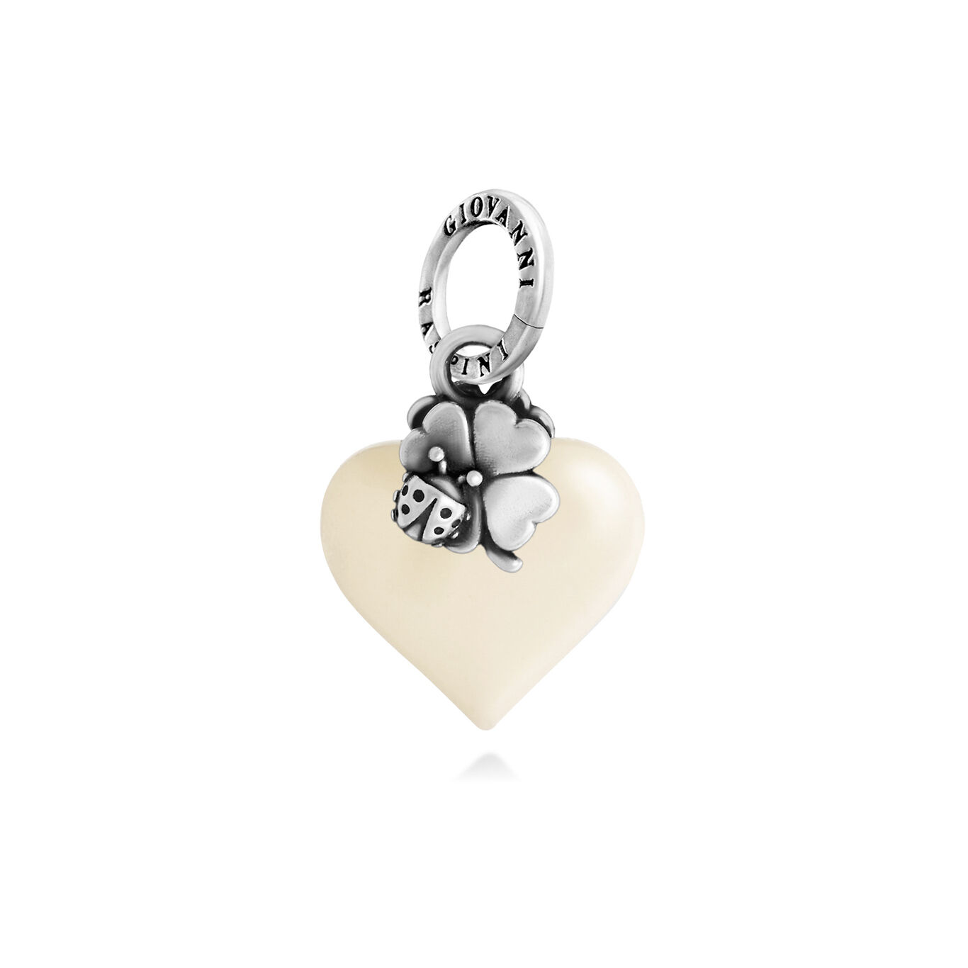 Charm Herz Lucky Elfenbein