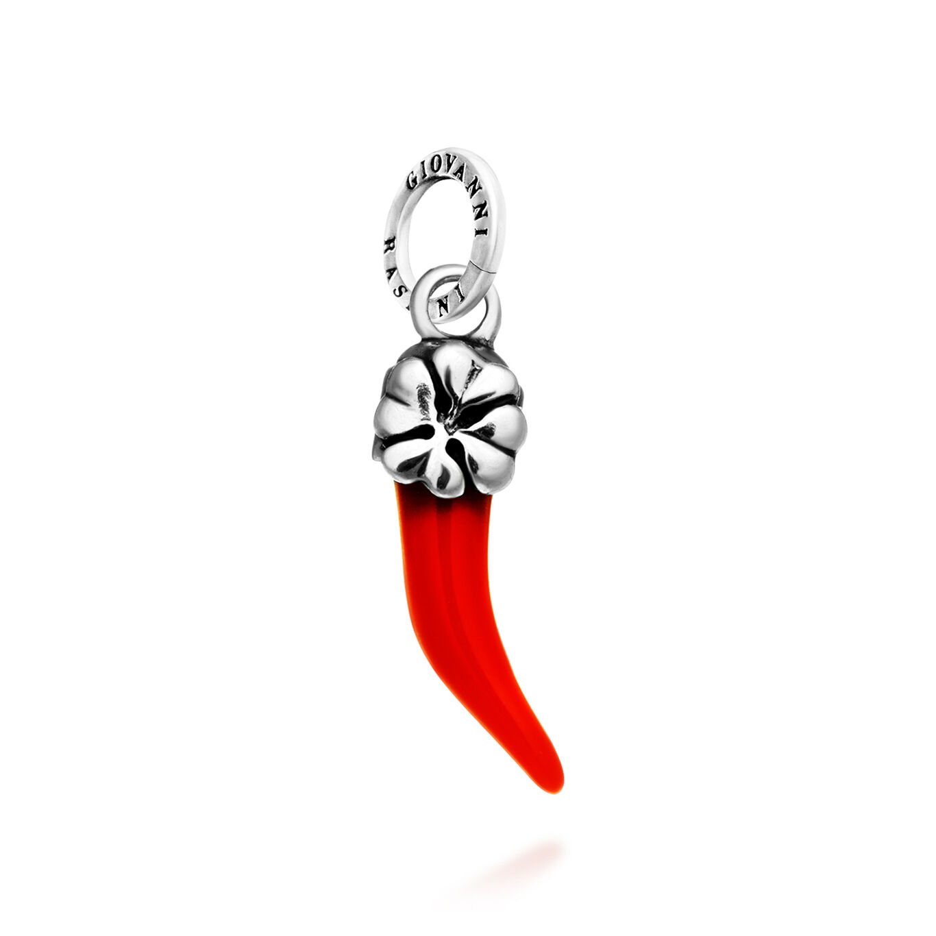 Charm Corno Quadrifoglio, Charm in Argento 925_image number 0_Giovanni Raspini