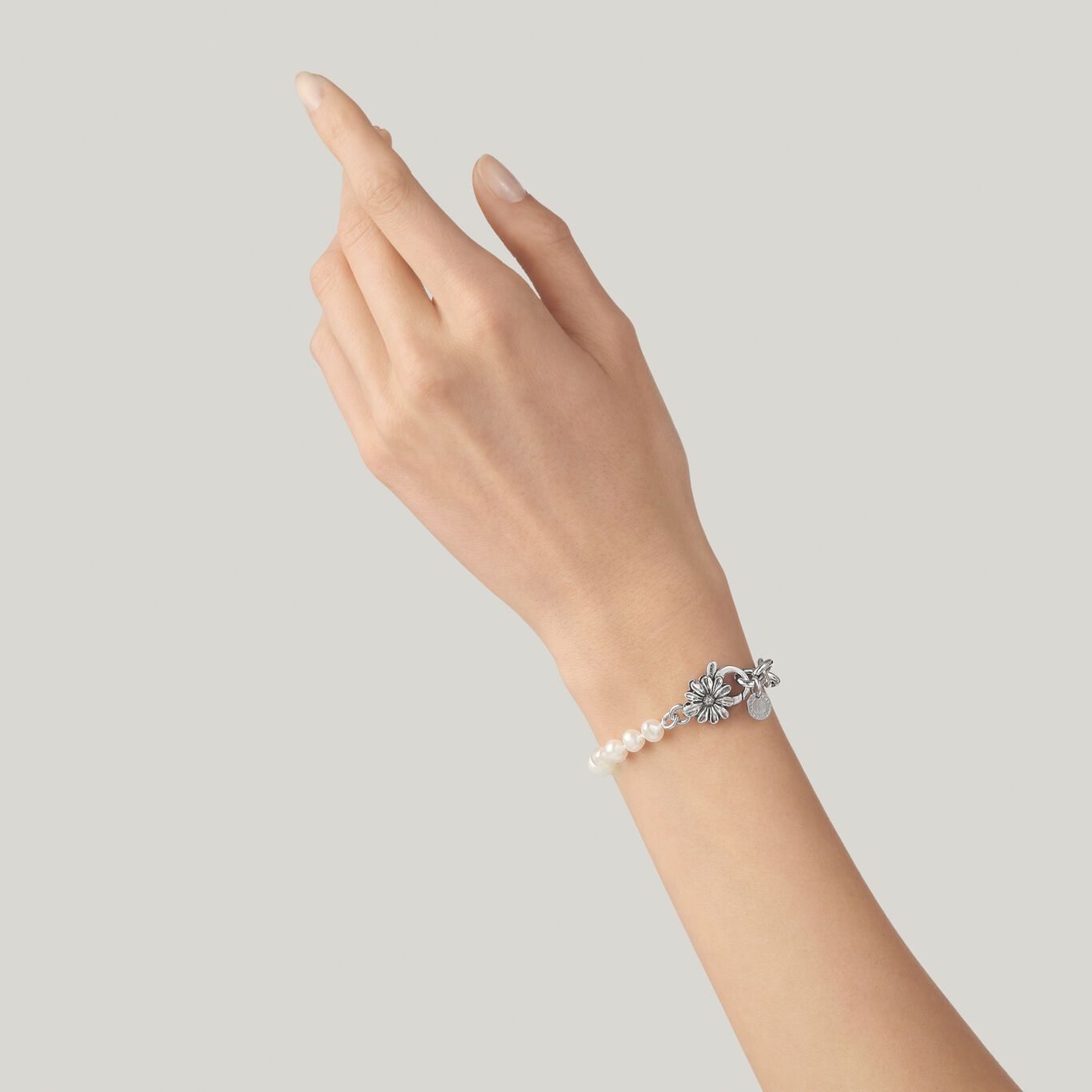 Armband Gänseblümchen Kleine Perlen