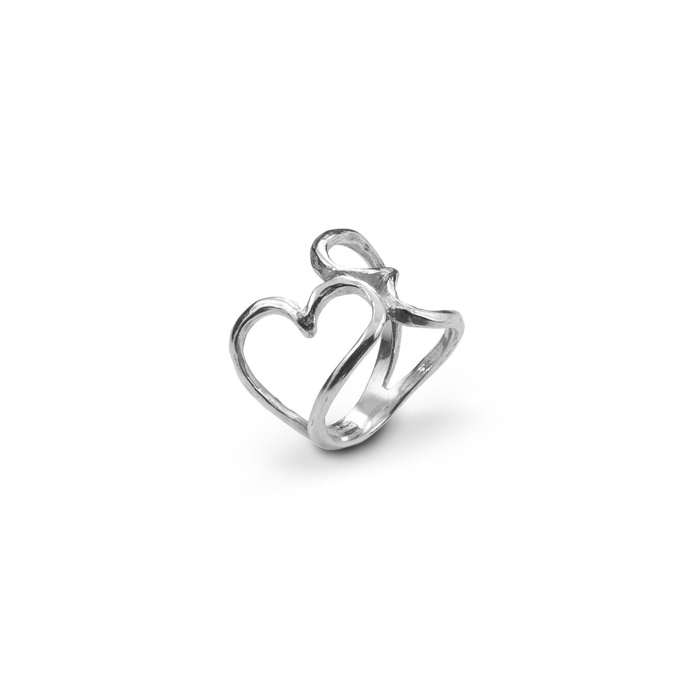 Bague Deux c&oelig;urs