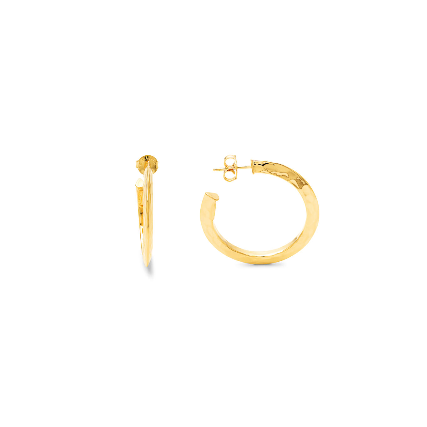 Pendientes Blade Light, Aros de Plata 925 ba&ntilde;ado en oro de 18ka_image number 2_Giovanni Raspini