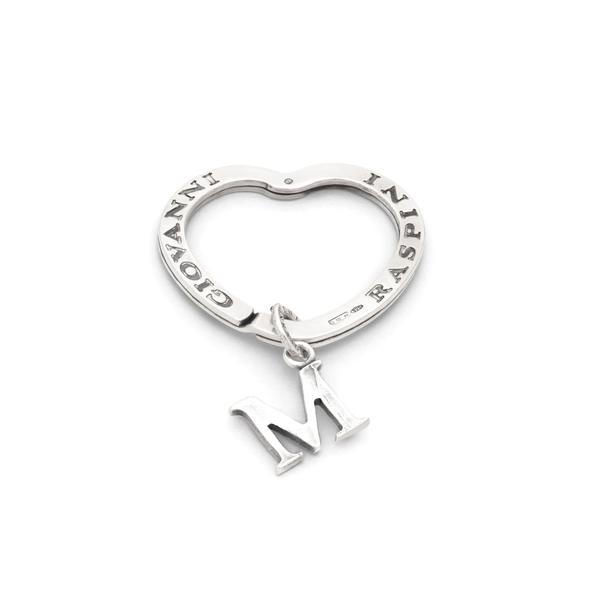 Letter M key ring image number 0