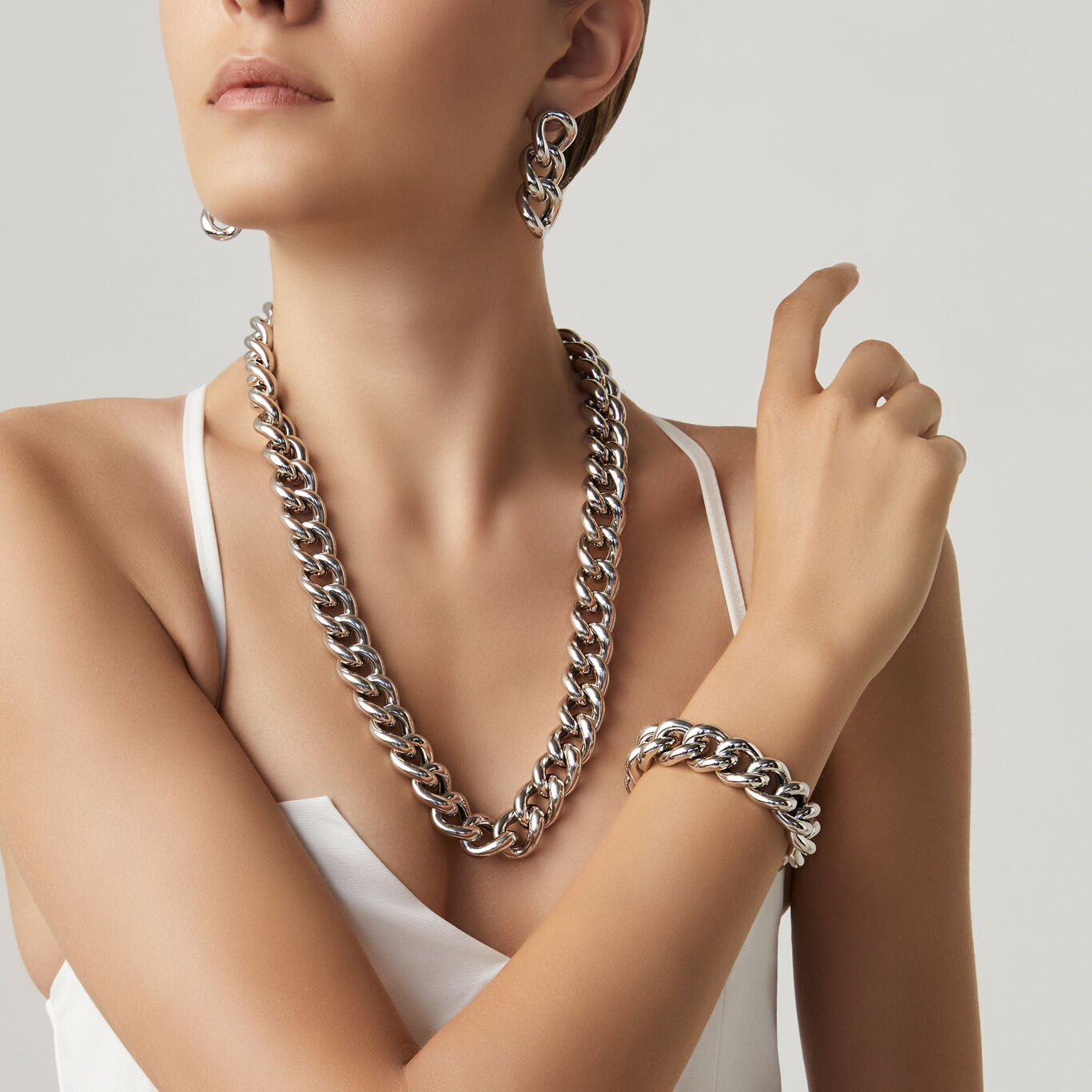 Bracelet Vague, Bracelet en argent massif_image number 2_Giovanni Raspini