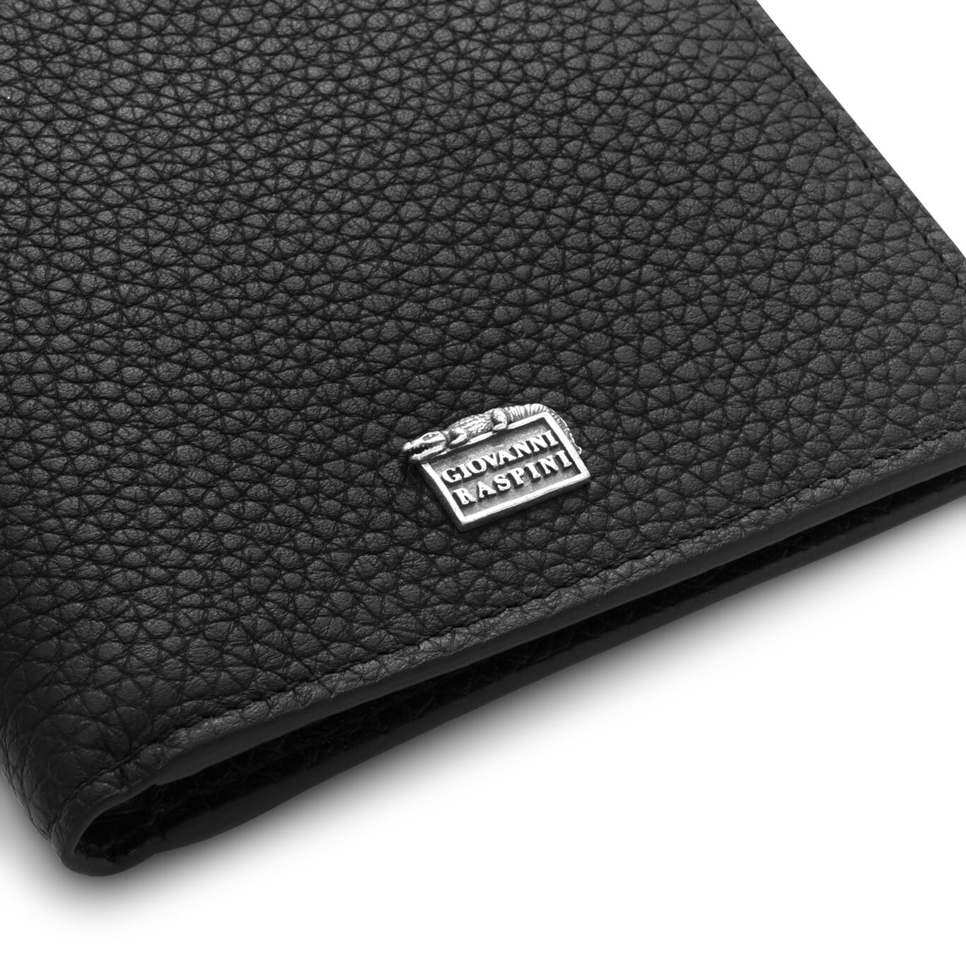Embossed Leather Wallet, Leather wallet with iconic sterling silver decoration_image number 2_Giovanni Raspini