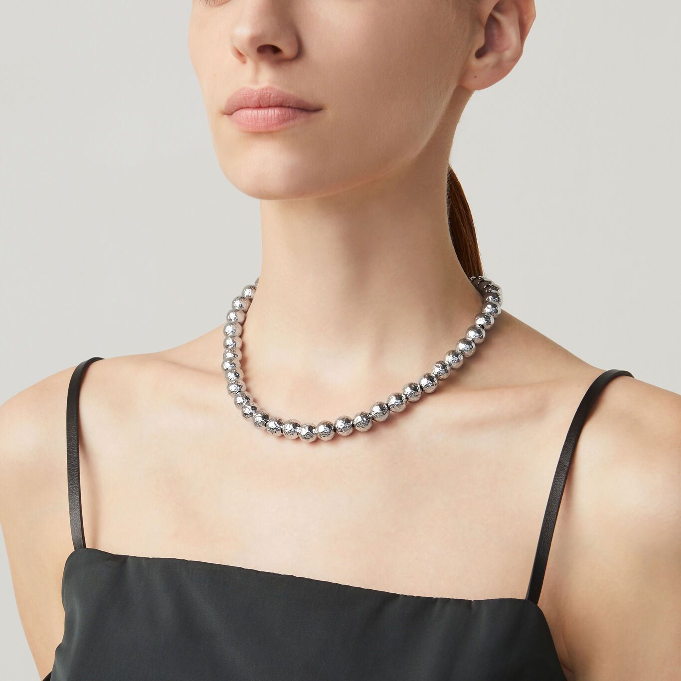 Super Bowl Medium Necklace, Necklace in Sterling Silver_image number 1_Giovanni Raspini