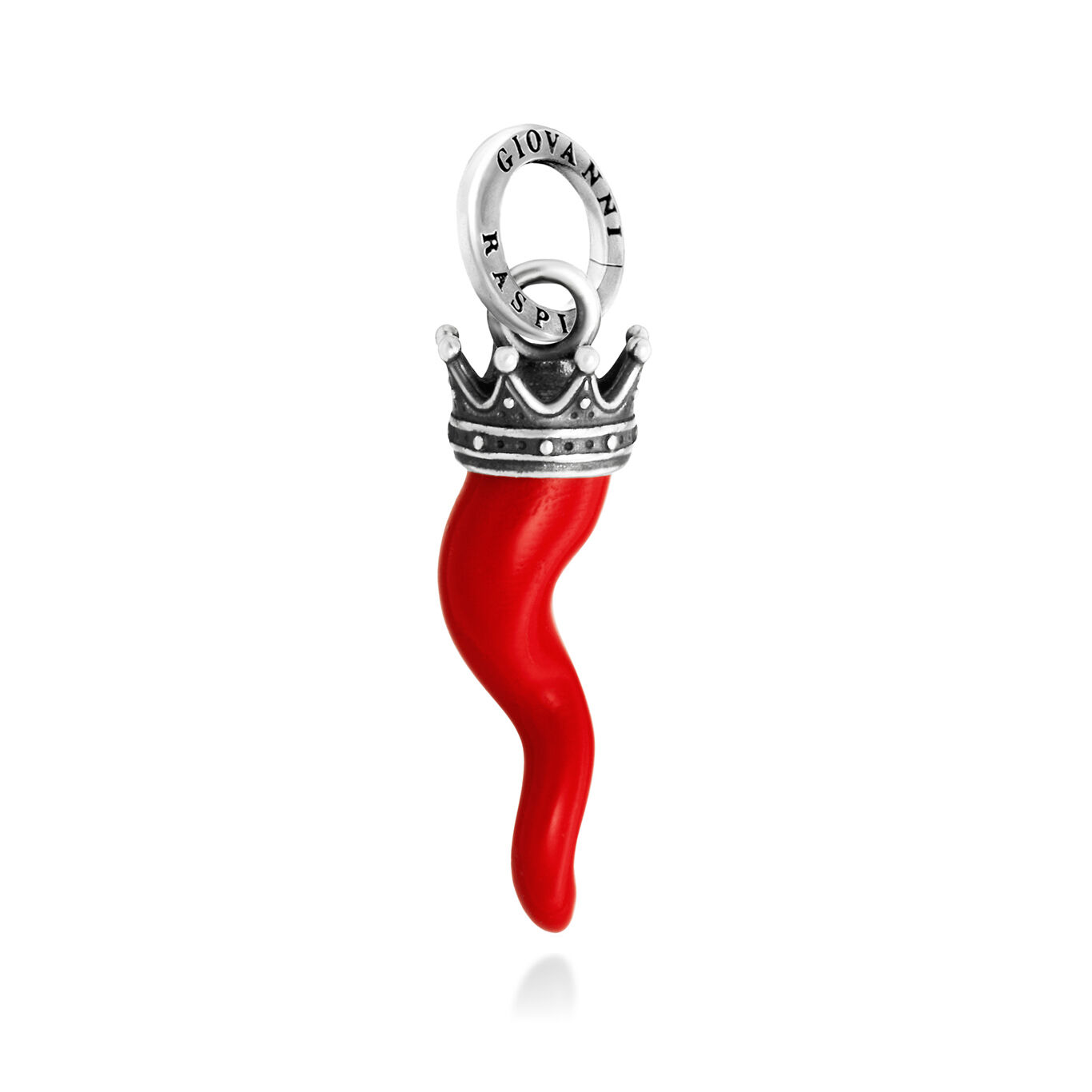 Charm Cuerno Rojo Corona Pequeño