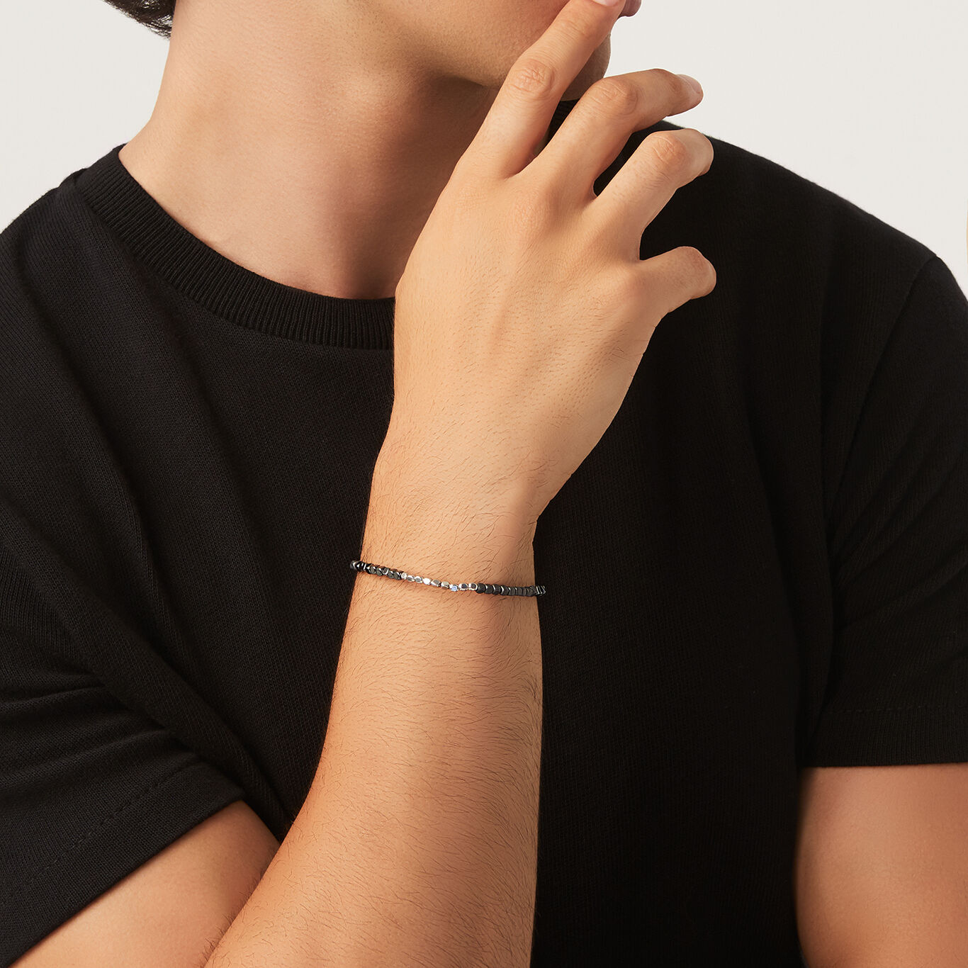 Pulsera Dados Grey, Pulsera de Plata 925 y hematita_image number 1_Giovanni Raspini