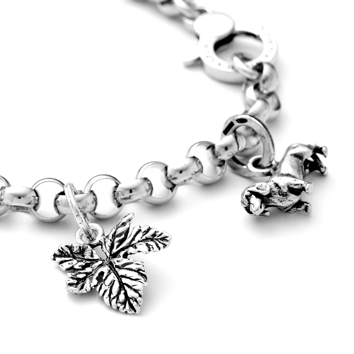 Charm Foglia Uva, Charm in Argento 925_image number 1_Giovanni Raspini