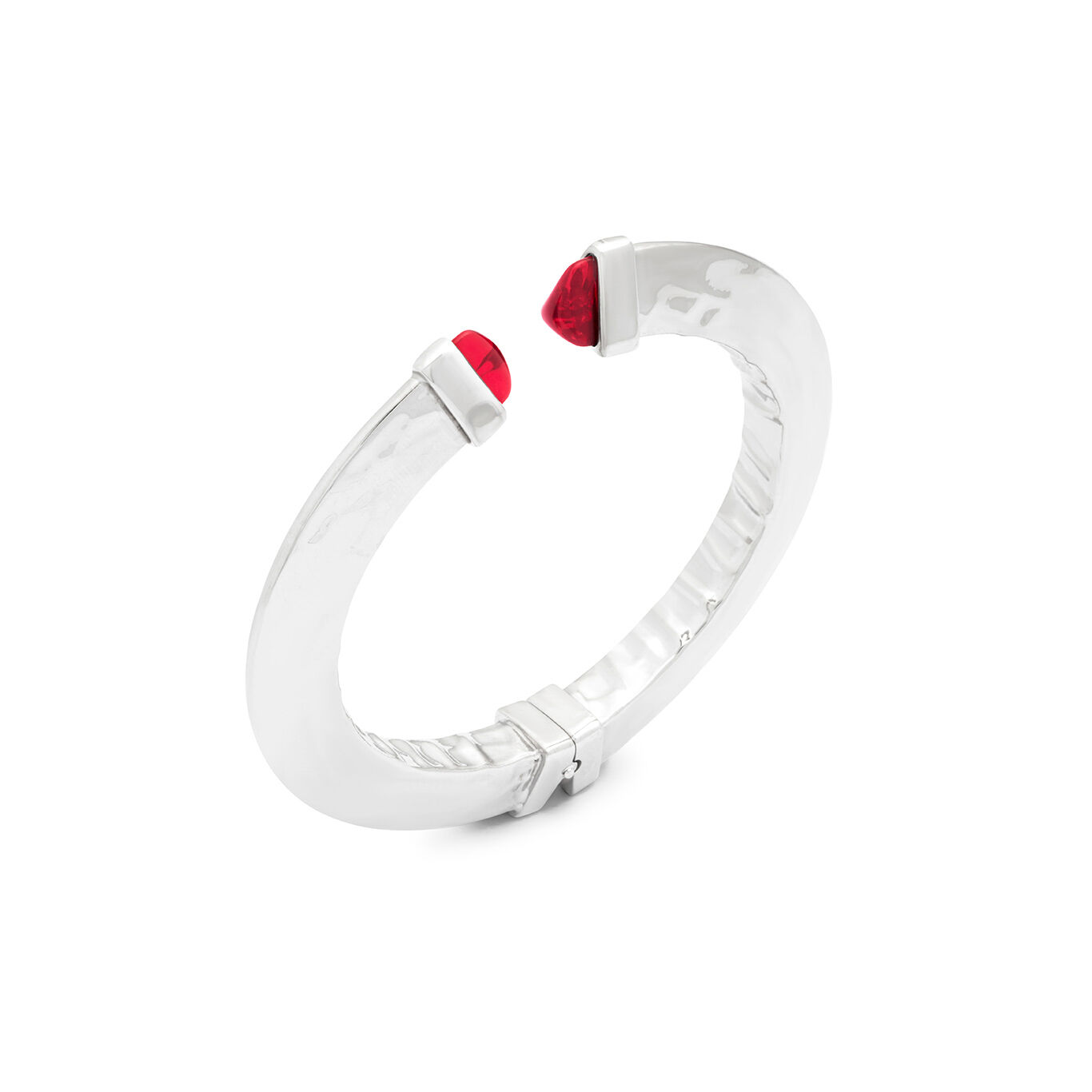 Bangle Red Blade, Bracciale rigido in Argento 925 e cristalli rossi_image number 0_Giovanni Raspini