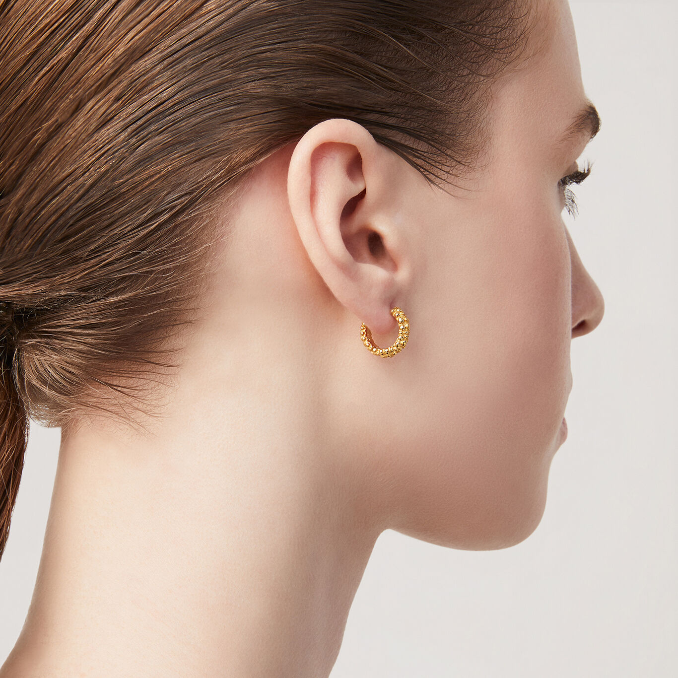 Huggie Perlage Earrings