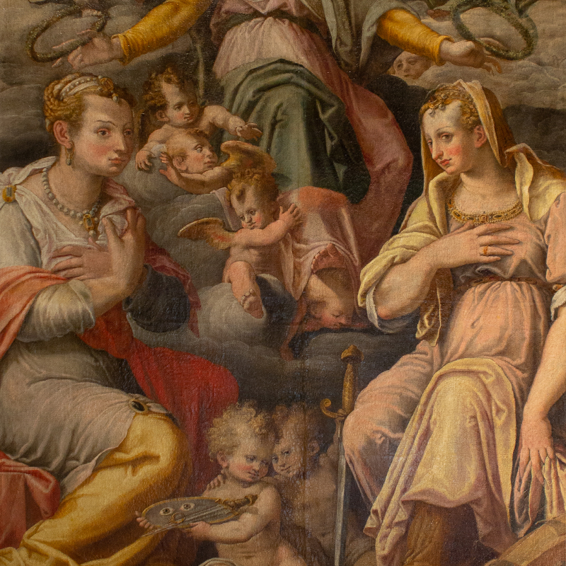 Giovanni Raspini restores the “scandalous painting” by Orazio Porta