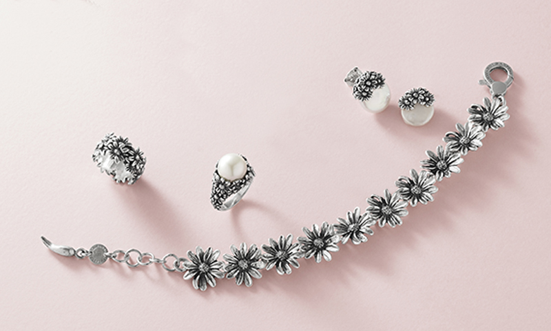 Floral: Silver Jewellery collection | Giovanni Raspini